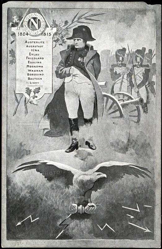 Portrait à la gloire de Napoléon 1er.
