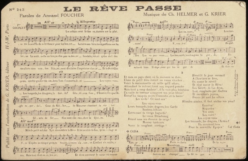 Chanson de soldat.