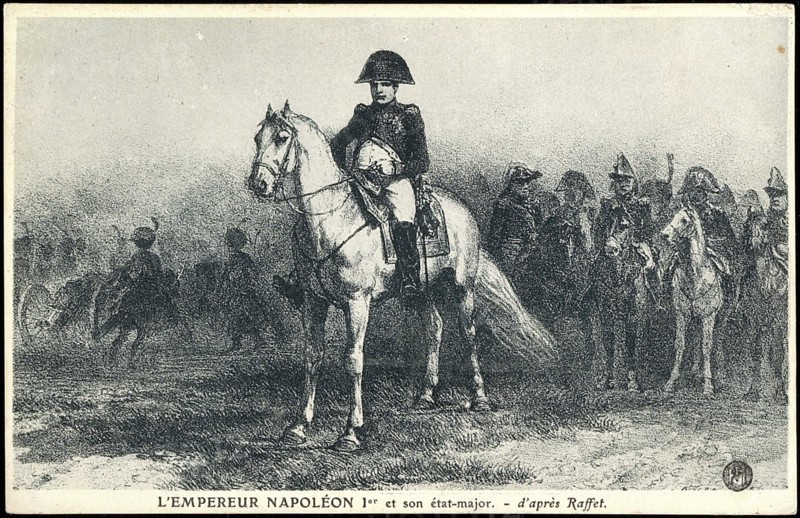 Napoléon 1er et son état-major.