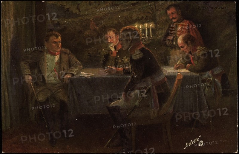 Napoleon I dictating a letter.