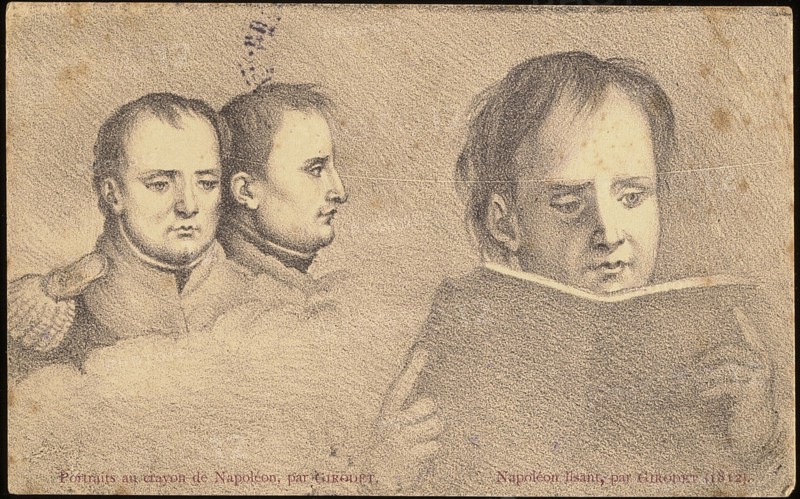 Portraits au crayon de Napoléon 1er.