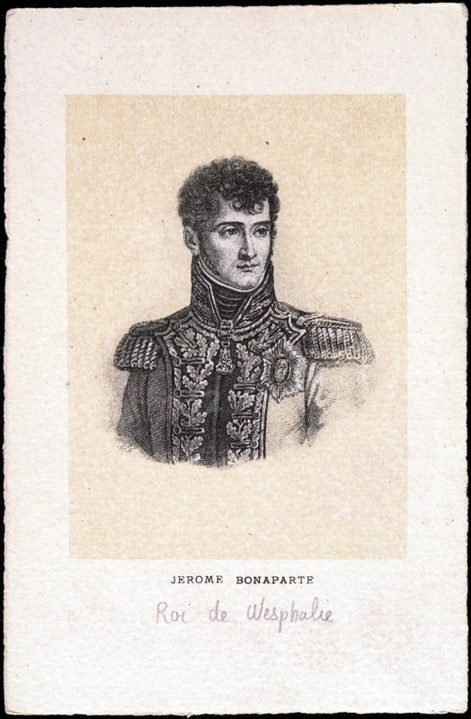 Portrait de Jérôme Bonaparte, frère de Napoléon 1er.