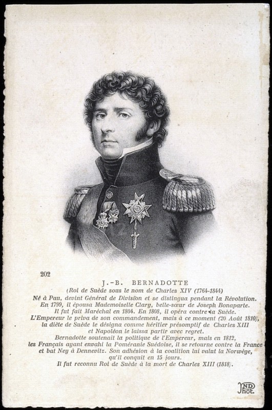 Portrait of Marshal Bernadotte.