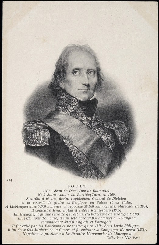 Portrait du maréchal Soult.
