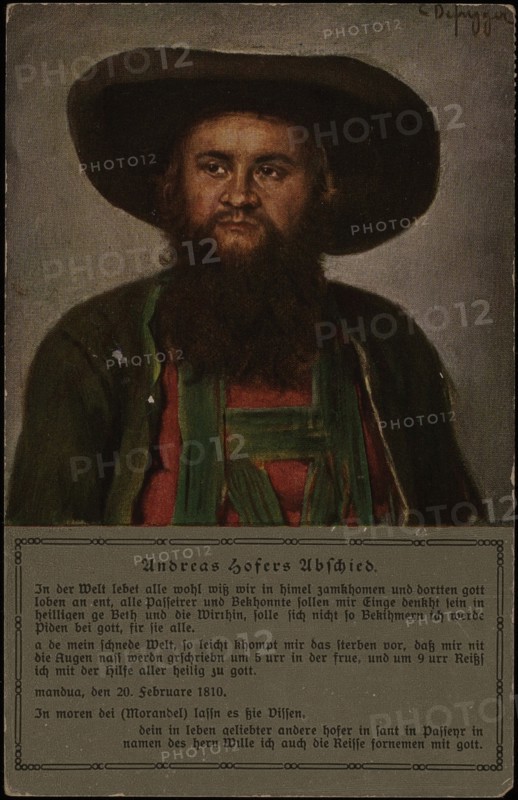 Portrait of Andreas Hofer.