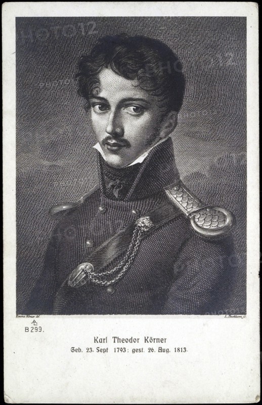 Portrait of Karl Theodor Körner.
1791-1813