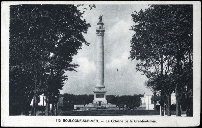 Statue of Napoleon I in Boulogne-sur-Mer.