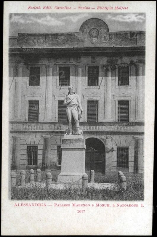 Statue of Napoleon I in Alessandria (Italy).