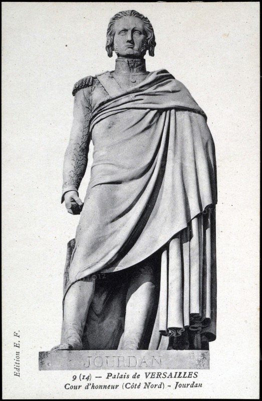 Statue of Marshal Jourdan in Versailles.