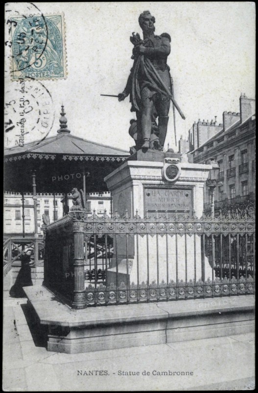Statue of Marshal Cambronne in Nantes.