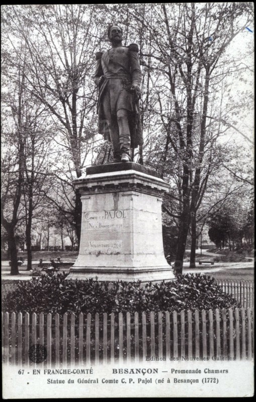 Statue of General Pajol in Besançon (Franche Comté).