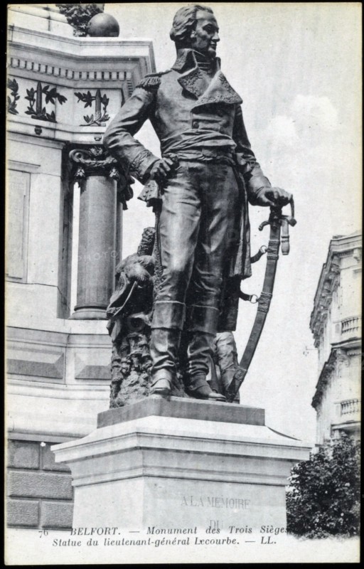 Statue of lieutenant-general Lecourbe in Belfort.