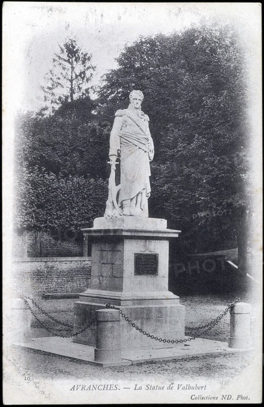 Statue of General Valhubert in Avranches.