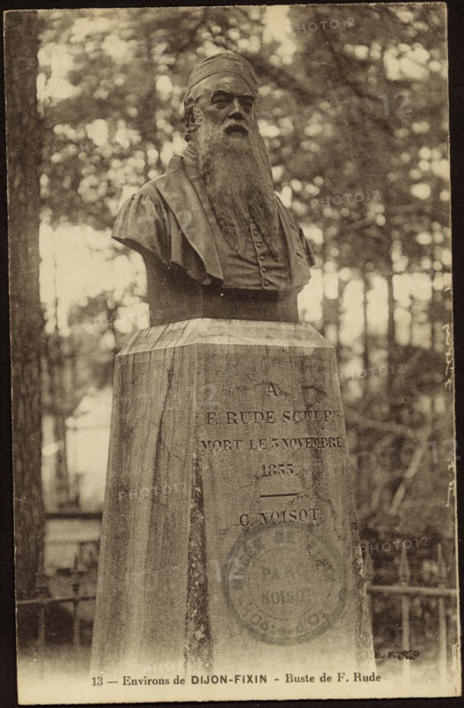 Bust of François Rude on the outskirts of Dijon.