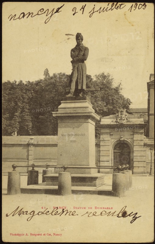 Statue de Mathieu de Dombasle à Nancy.