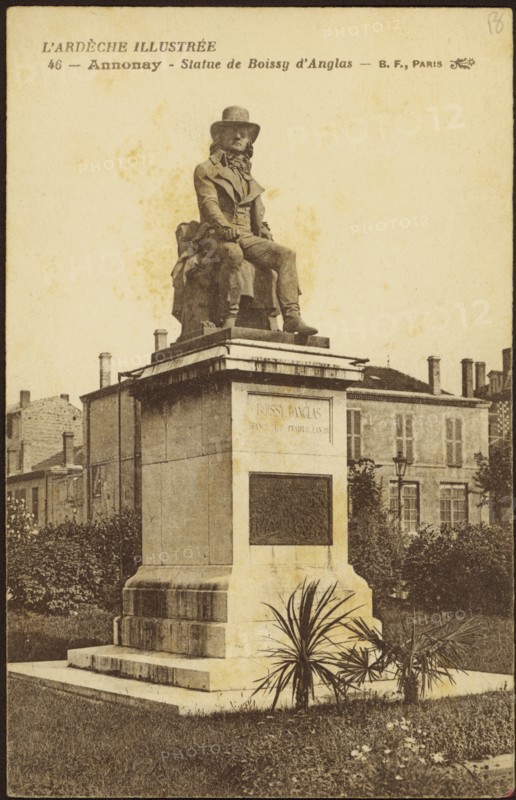 Statue of Count François-Antoine Boissy d'Anglas in Annonay (Ardèche).