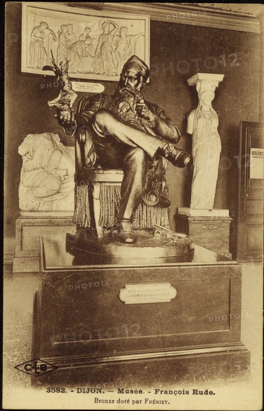 Statue of François Rude at the Dijon museum.