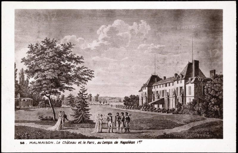 La Malmaison castle: main facade.