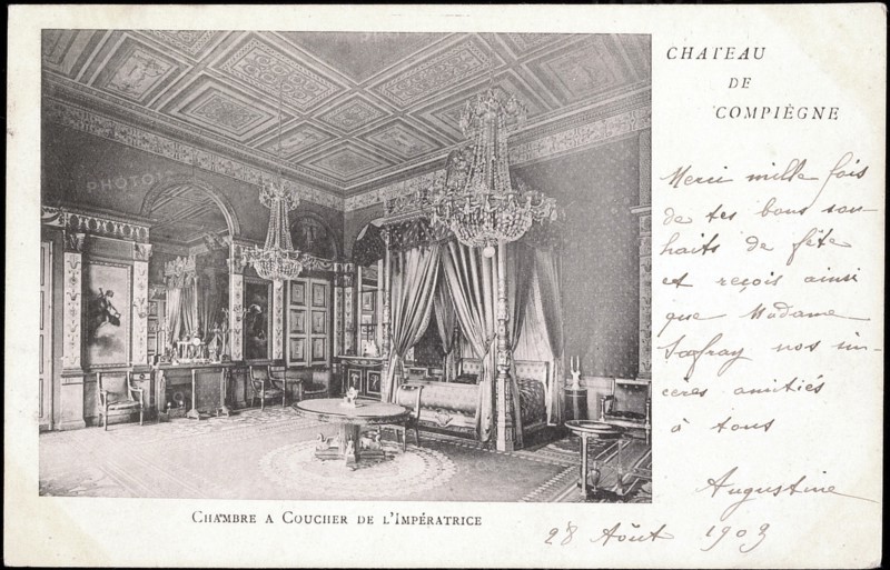 Castle of Compiegne: bedroom of the Empress Josephine
