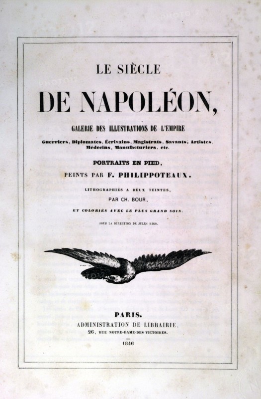 Flyleaf of the book "Le siècle de Napoléon."