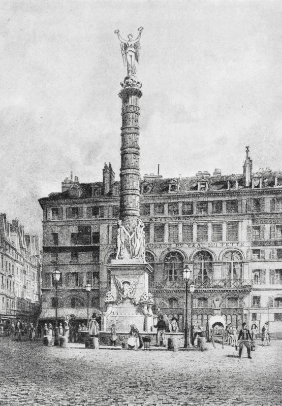 Fontaine du Châtelet, état en 1840