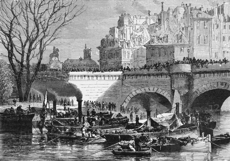 Paris: enlisting sailors at Le Pont Neuf