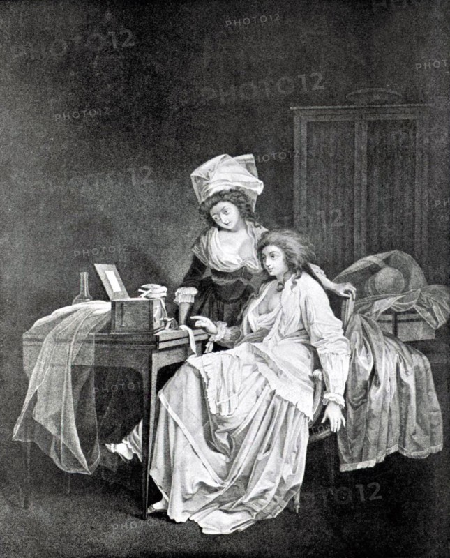 Gravure de Boilly, La serinette