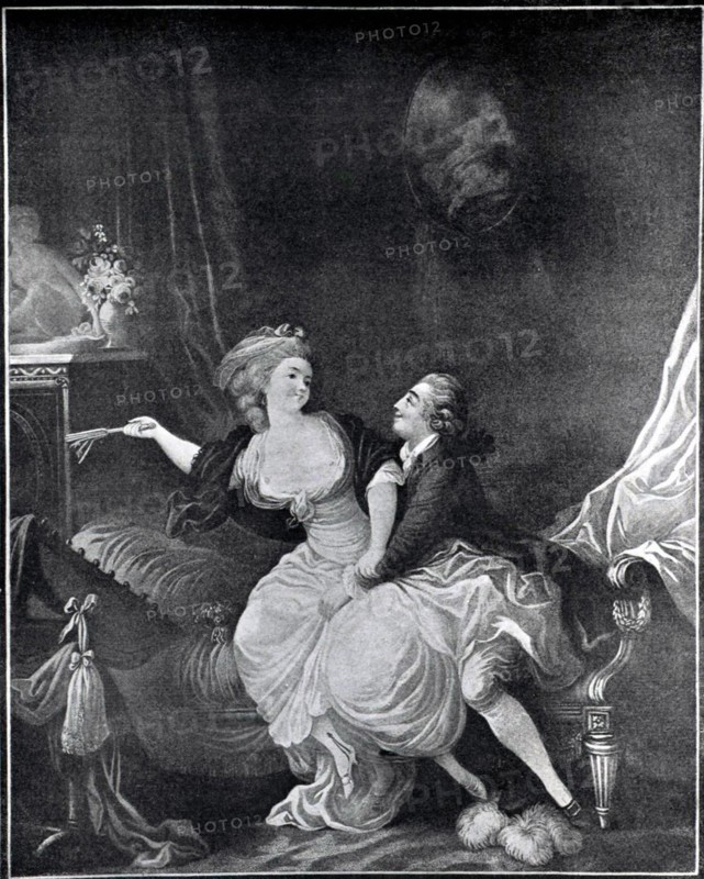 Gravure de Jean-Baptiste Huet, Couple