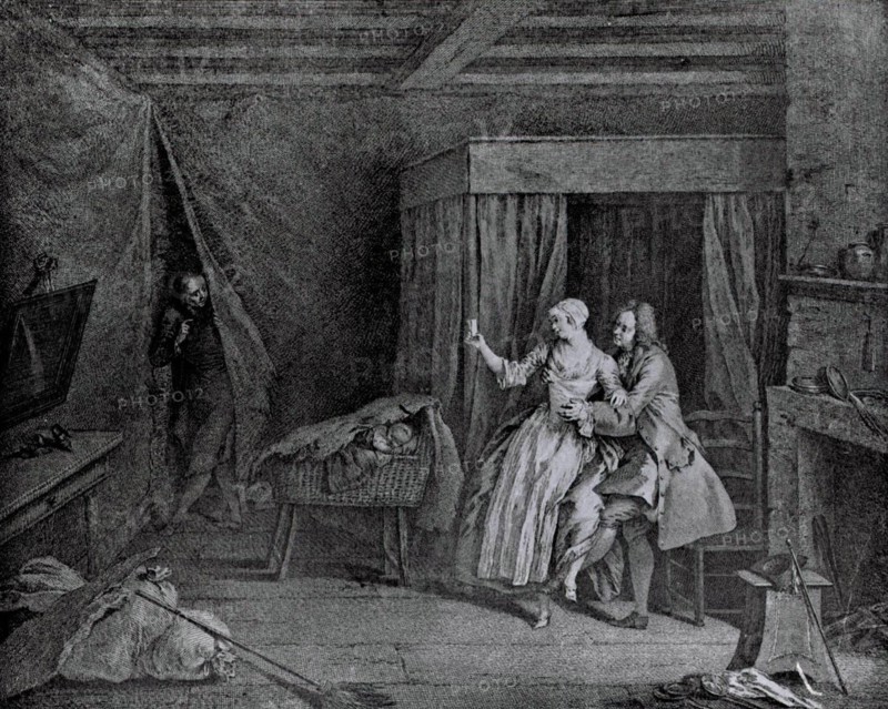 Gravure de Pater, Scène intime