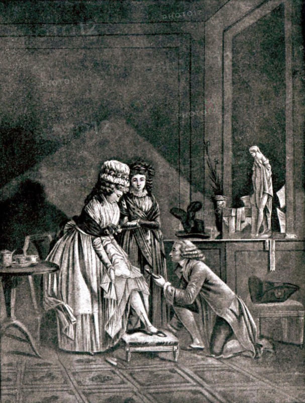 Gravure de Mallet, Scène intime