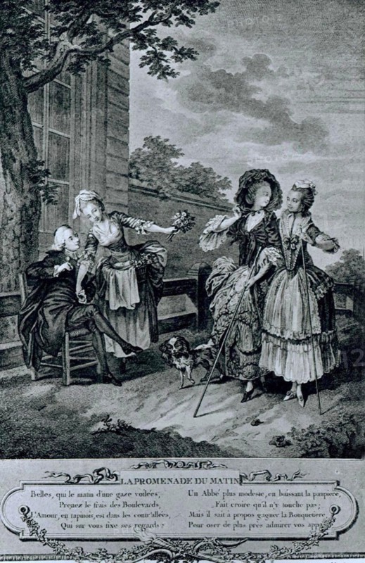 Engraving by Sigmund Freudeberg, Morning Walk