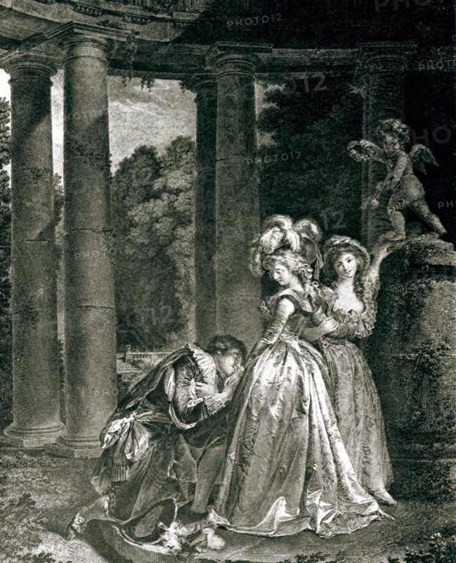 Gravure de Fragonard, La déclaration