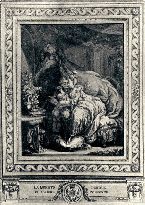 Gravure de Le Brun, L'amour