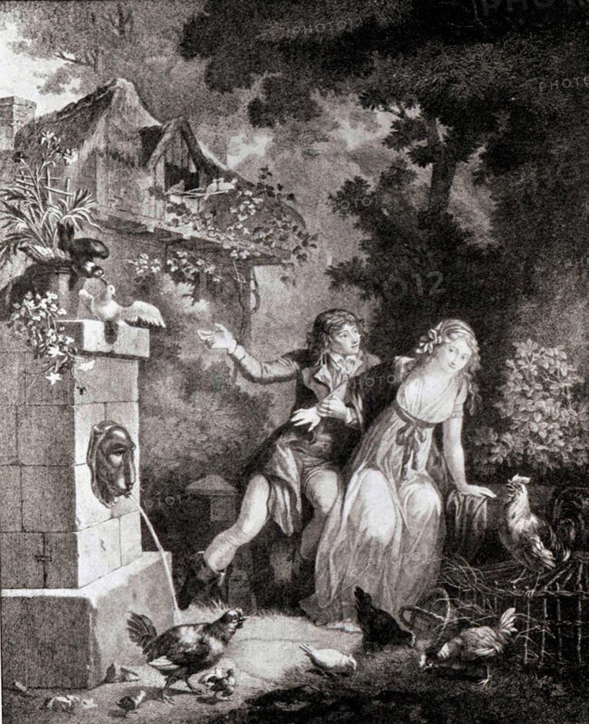 Gravure de Schall, Les désirs de l'amour