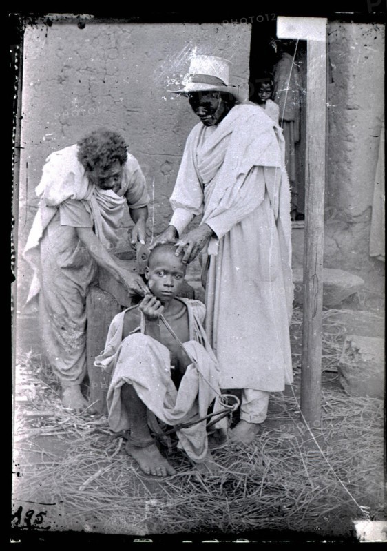 Punishment of a runaway slave, Madagascar