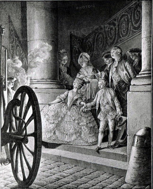 Gravure de Jean Moreau, dit Moreau le jeune, Scène de genre