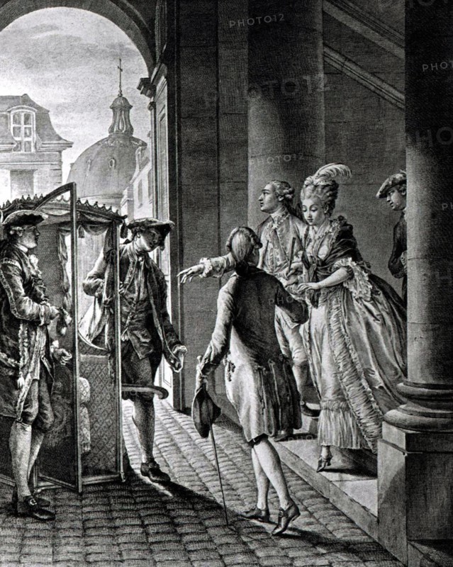 Gravure de Jean Moreau, dit Moreau le jeune, Déclaration amoureuse