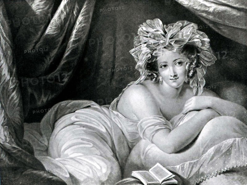 Engraving by A. Pages, Woman
