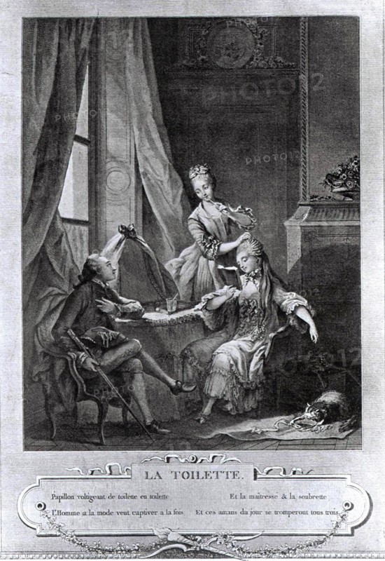 Gravure de Sigmund Freudeberg, La toilette
