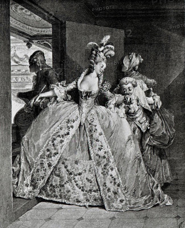 Engraving by Delaunay, Farewel
