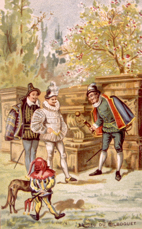 Cup and ball game, advertisement