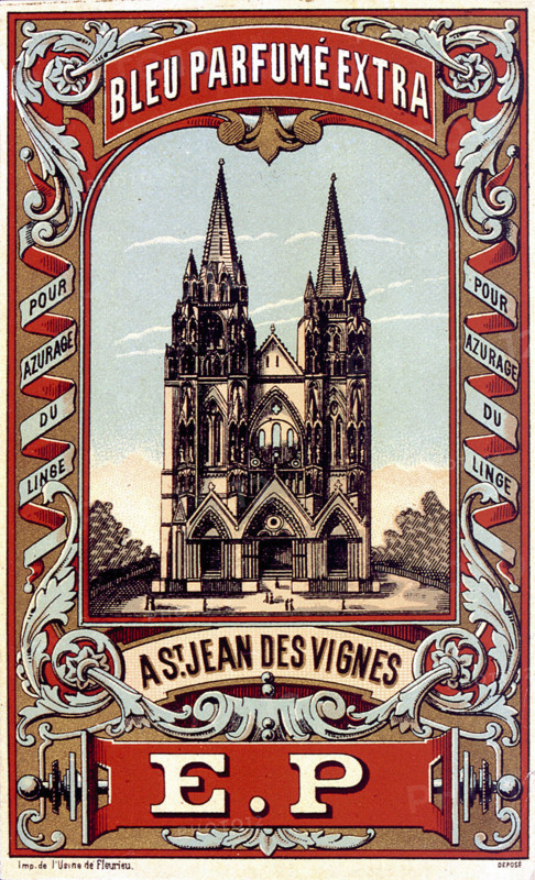 Bleu fixe, advertisement