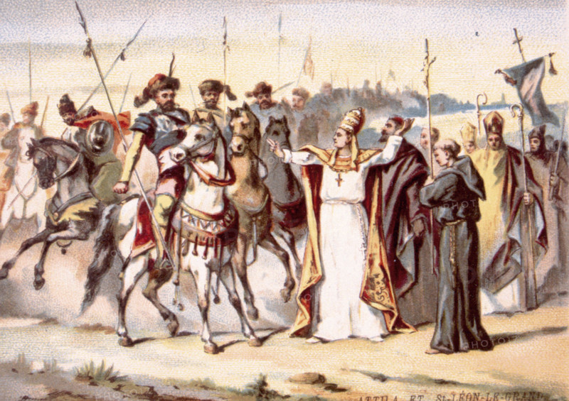 Attila et Saint Léon 1er, publicité