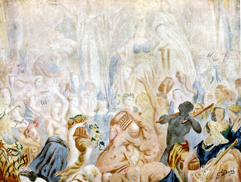 Caricature par Gustave Doré
