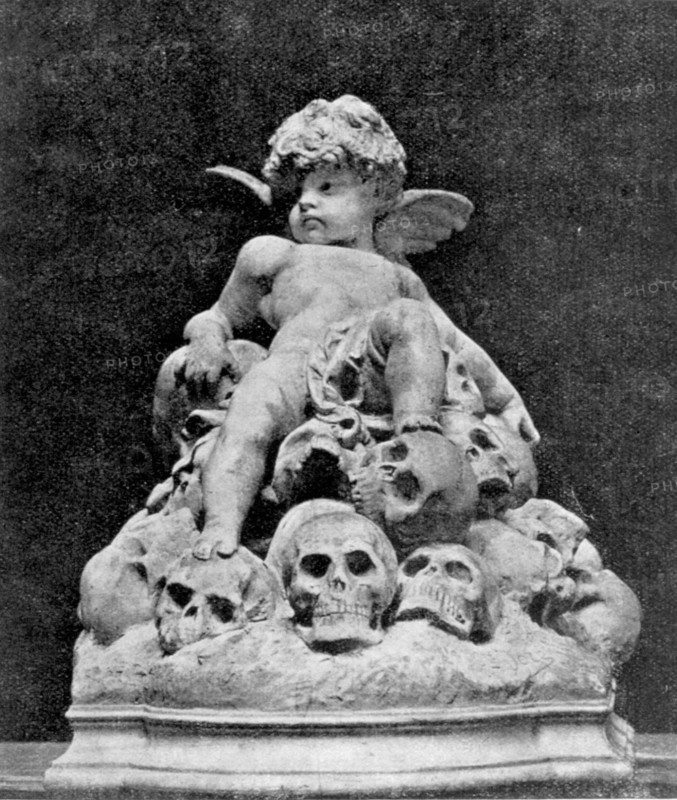 Love, plaster, by Gustave Doré