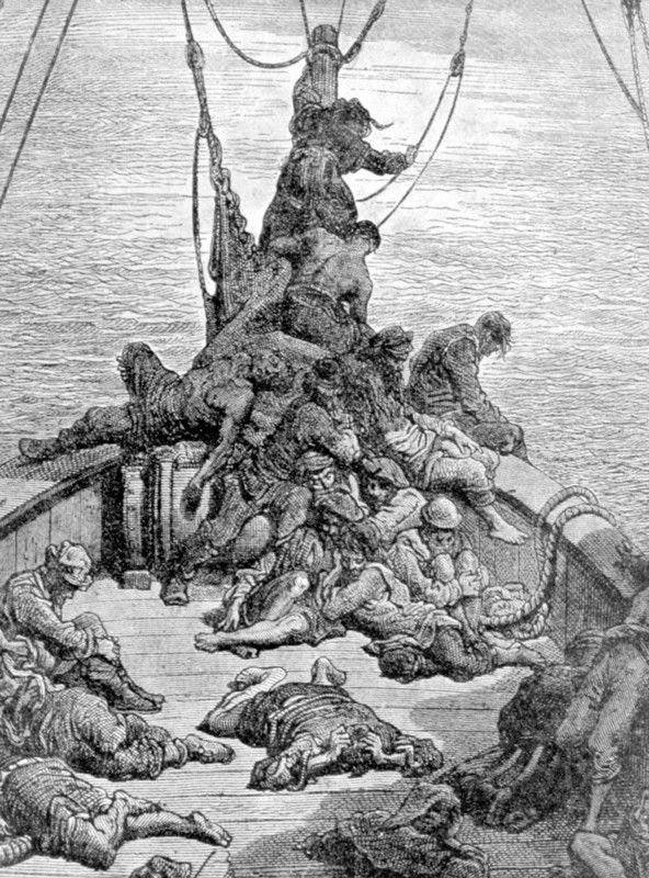 La chanson du vieux marin de Coleridge, illustration de Gustave Doré