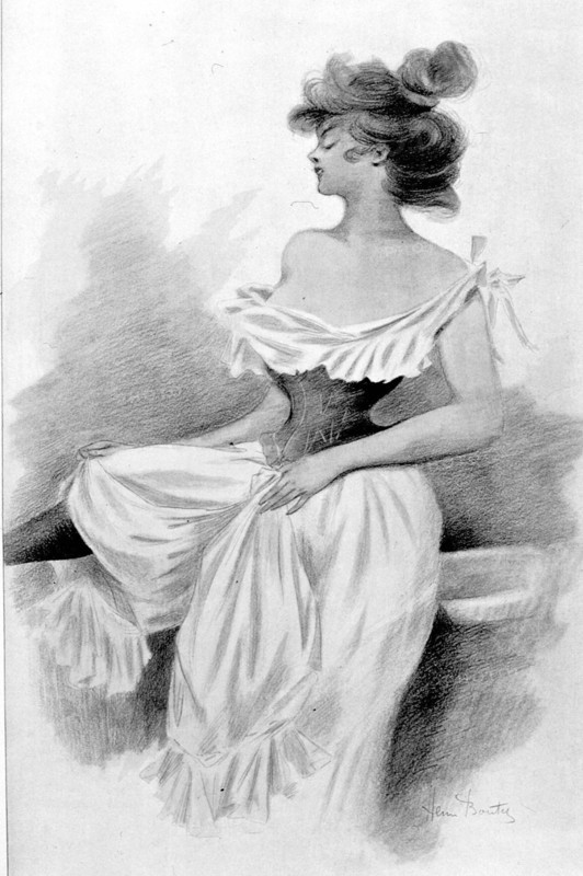 Illustration by Henri Boutet, bath theme