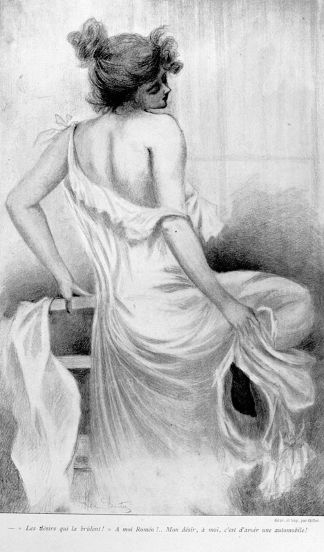 Illustration by Henri Boutet, bath theme