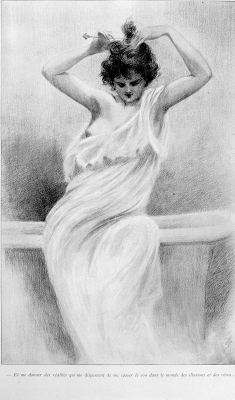 Illustration by Henri Boutet, bath theme
