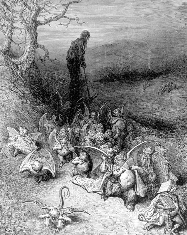 Rabelais, illustration by Gustave Doré